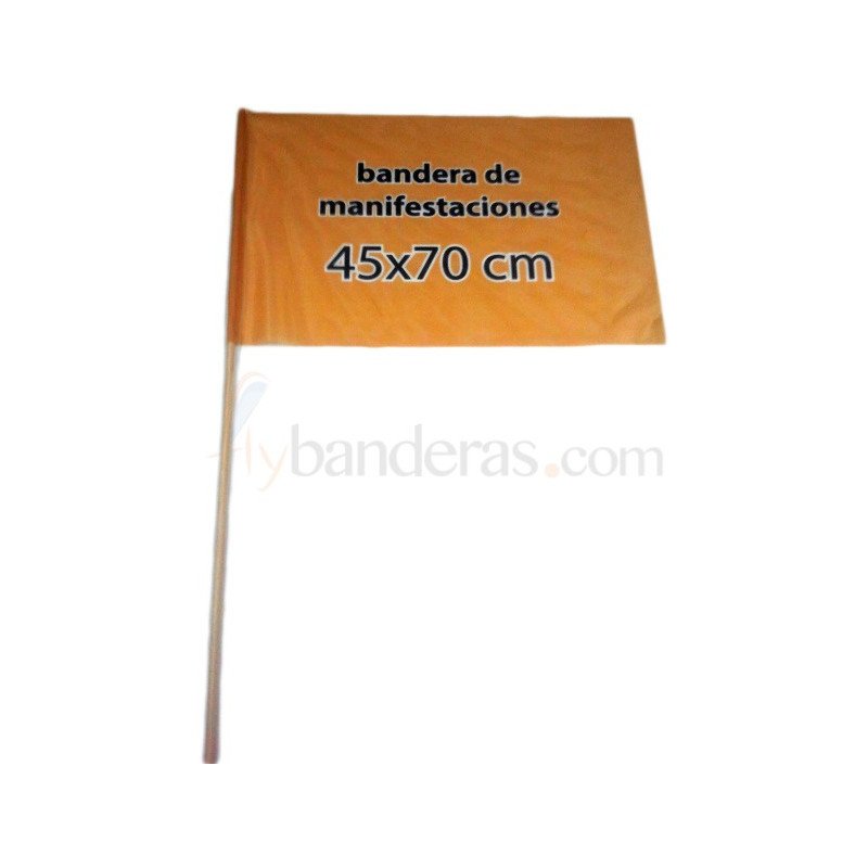 Banderas 45x70cm. Incluye palo