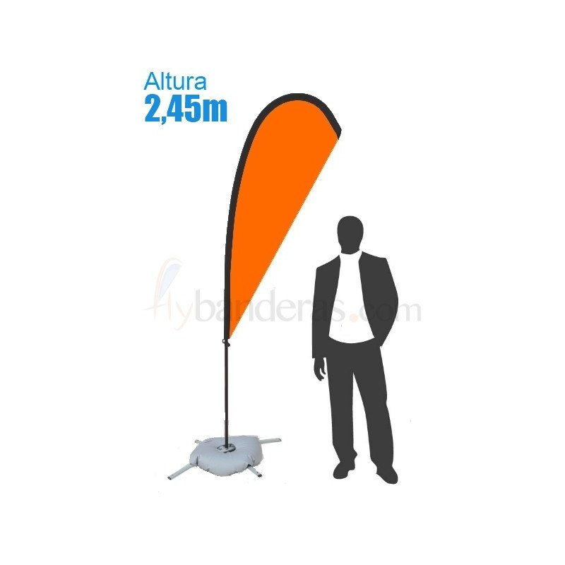 Bandera Modelo Lágrima-Gota Estándar