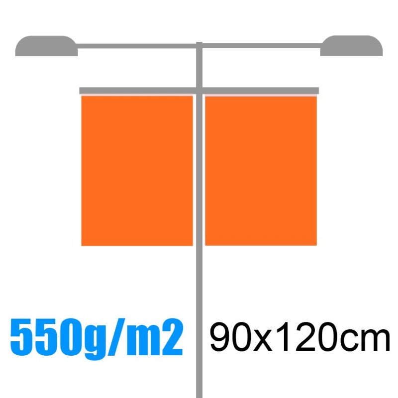 Banderolas para farolas 550gr 90x120cm