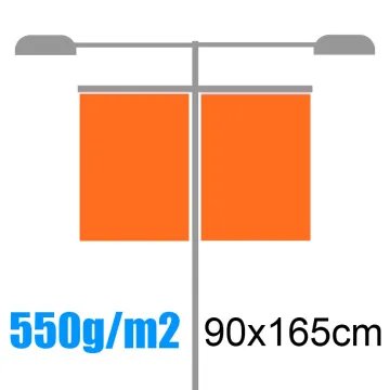 Banderolas para farolas 550gr 90x165cm