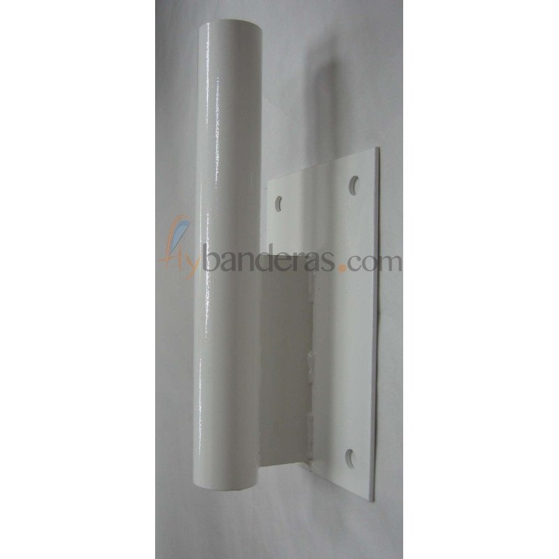 Base recta para mástil de pared