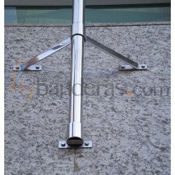 Mástil de pared aluminio o acero 3 metros