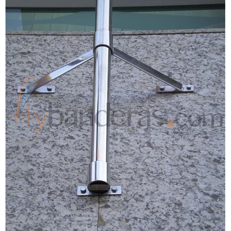 Mástil de pared aluminio o acero 3 metros