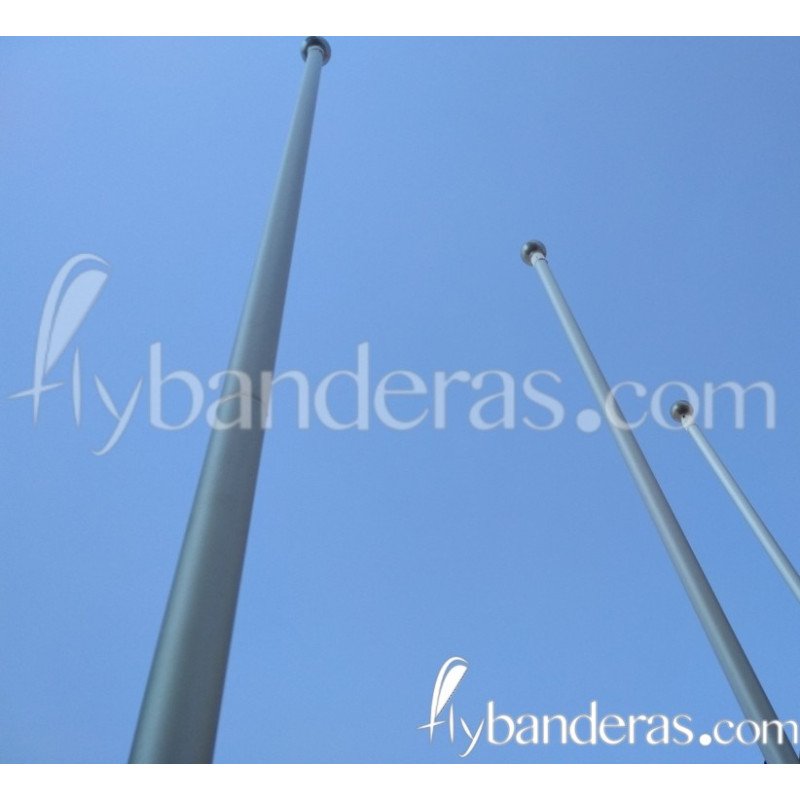 Mástil Aluminio Institucional 6 metros