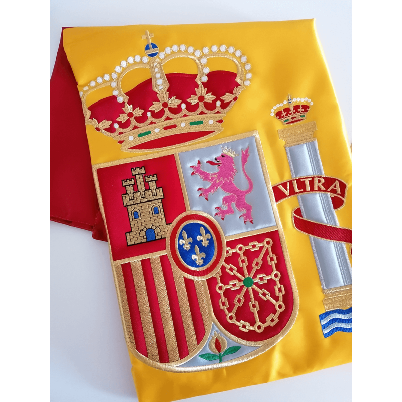 Banderas de raso bordadas interior