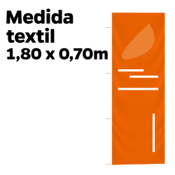 Comprar bandera publicitaria suelta para pack rectangular 2,20m