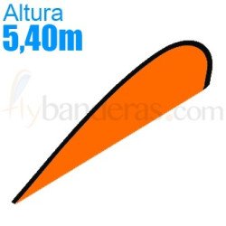 Bandera suelta Modelo Lágrima XXL