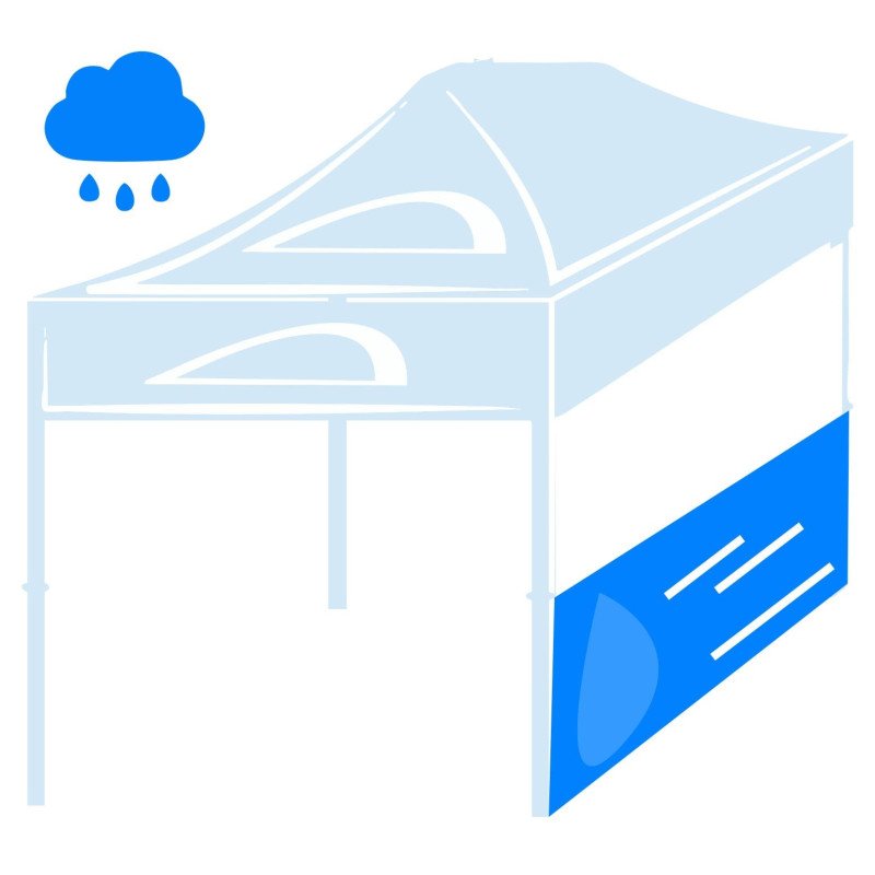 Mostrador adicional para carpa 3x4,5m