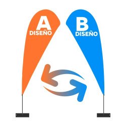 Comprar Flybanner Lágrima-Gota Doble Tela/Cara - Flybanderas