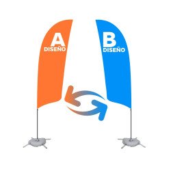 Comprar Flybanner Vela-Surf Doble Tela/Cara - Flybanderas