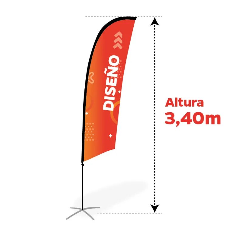 Pack Bandera modelo Surf / Vela - Flybanderas