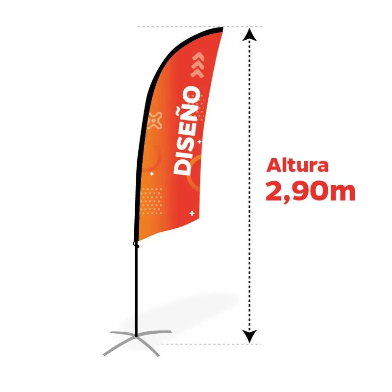 Pack Bandera modelo Surf / Vela - Flybanderas