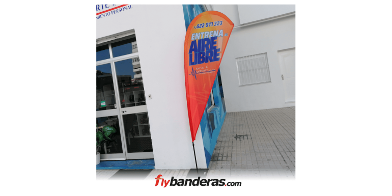 Banderas lágrima / gota, novedades en la confección