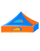 Carpas personalizadas sin estructura, sólo tela impresa - Envío gratis