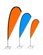 Banderas gota / lágrima - Fly banners publicitarios